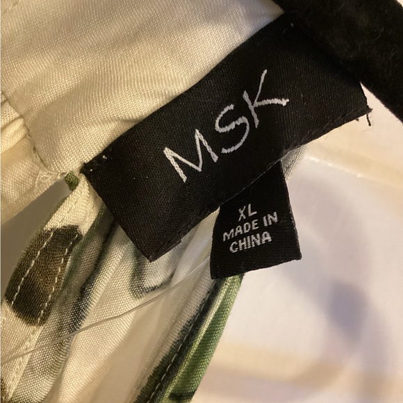 MSK Green and Ivory Maxi Dress - Picture 4 of 5